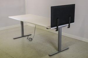 Ilmava-pöytäsermi 80cm, musta Toimistoplus Käytetyt toimistokalusteet 11