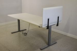 Ilmava-pöytäsermi 80cm, valkoinen Toimistoplus Käytetyt toimistokalusteet 11