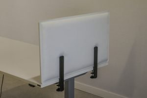 Ilmava-pöytäsermi 80cm, valkoinen Toimistoplus Käytetyt toimistokalusteet 10