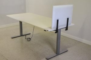 Ilmava-pöytäsermi 60cm, valkoinen Toimistoplus Käytetyt toimistokalusteet 11