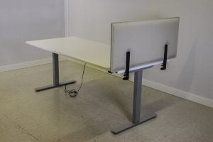 Ilmava-pöytäsermi 100cm, beige Toimistoplus Käytetyt toimistokalusteet 11