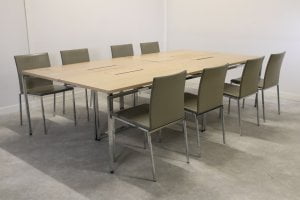 Neuvotteluryhmä 8kpl Brunner Milanolight tuoli & Mobel Nippu pöytä 280×140 cm Toimistoplus Käytetyt toimistokalusteet 4