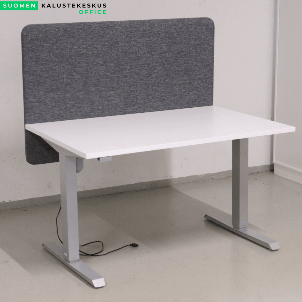 Narbutas harmaa akustoiva päätysermi 120*53 Toimistoplus Käytetyt toimistokalusteet